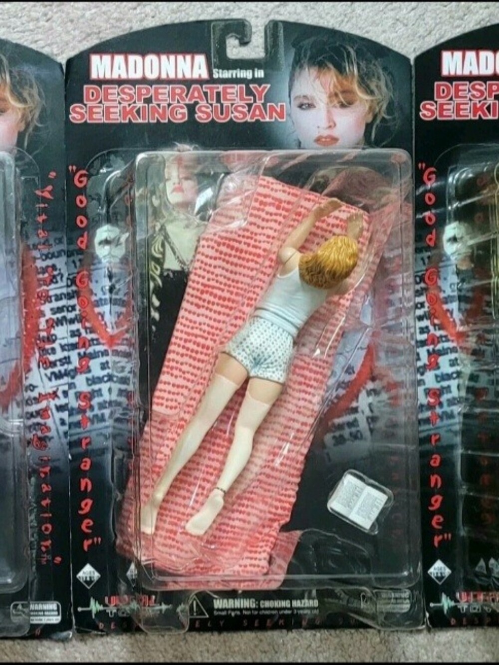 Madonna Desperately Seeking Susan 3-Figure Lot VTG 2003 Vital Toys Rare NIP